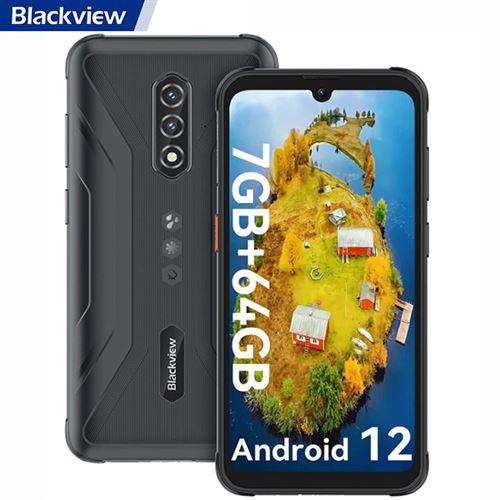 Blackview BV5200 Pro Téléphone Portable Incassable 6,1 7Go+64Go/TF 512Go 13MP+8MP 5180mAh Android 12 IP68 IP69K NFC/Face ID/Dual SIM 4G+5G Wi-FI - Orange