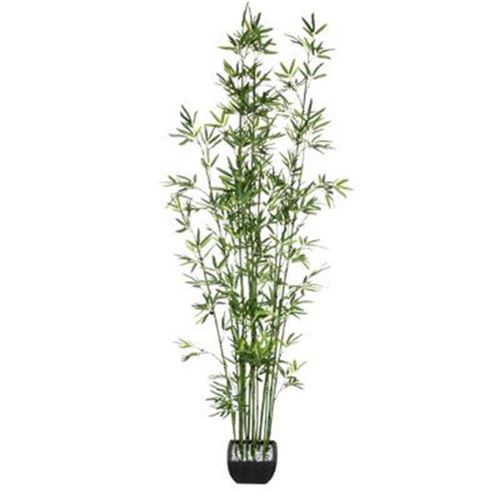 Atmosphera - plante artificielle bambou pot en c&eacute;ramique h 180 cm