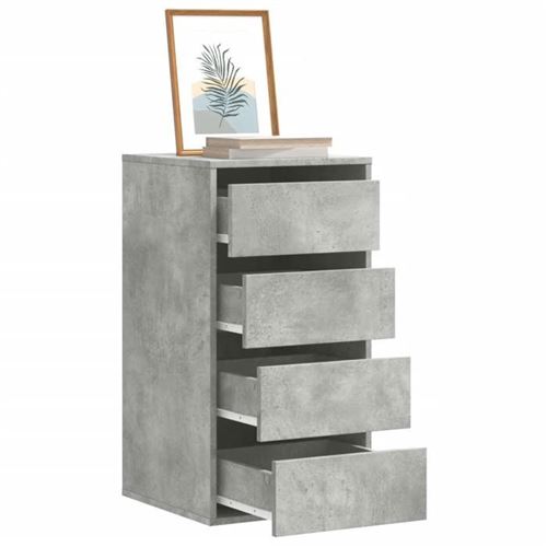VIDAXL - Commode d'angle - Gris Béton - 40x41x76 cm - Image 3