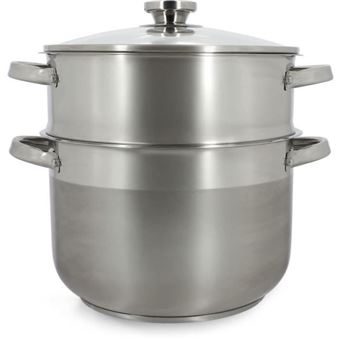 Couscoussier  MENASTYL  4615450  En acier  ydable  10 litres  Tous feu  dont induction - 1