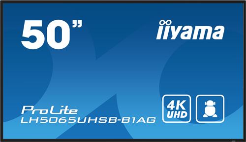 IIYAMA Lfd 49.5 dalle va 247 3840x2160 9.5ms 3xhdmi 1xdisplayport 2xusb 2x10w LH5075UHS-B1AG 