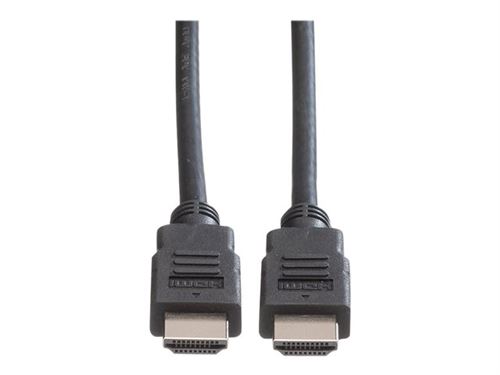 Roline - Câble HDMI avec Ethernet - HDMI mâle pour HDMI mâle - 1 m - blindé - noir