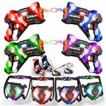 2 Pack Arcs et Flèches pour Enfants Set de Tir à l'arc Éclairage LED, 16 Flèches, 1 Cible sur Pied Jouet d'Intérieur d'Extérieur - Jeux - Jouets