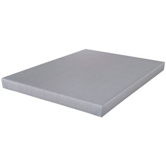 Sommier déco SR9 - Gris clair 140x190 - Lattes bois - H.13 cm - Made in France