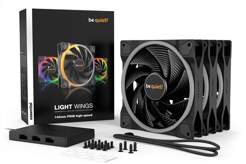 Listan Noir Be Quiet! Light Wings - Ventilateur Châssis - 140 Mm - (Pack De 3) - Image 3