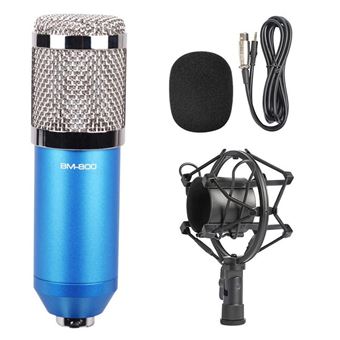Microphone De Studio Pro Avec Accessoires Pour Enregistrement Et Diffusion Bleu YONIS - 1