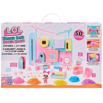 Maison de poupée Squish Sand - Sable magique réutilisable - Pour poupées 7,5 cm