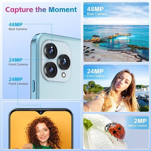 CUBOT P80 16GB+512GB 4G Smartphone 6.58Android 13 5200mAh 48MP+24MP  Cameras NFC