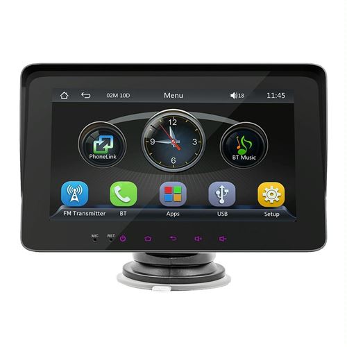 Autoradio 7 Pouces CarPlay Android Auto Bluetooth Écran Tactile Portable YONIS