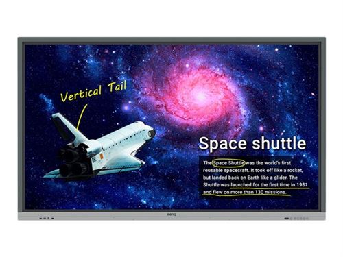 BenQ RE7501 - Classe de diagonale 75 écran LCD rétro-éclairé par LED - interactive - avec écran tactile (multi-touches) - 4K UHD (2160p) 3840 x 2160 - LED à éclairage direct