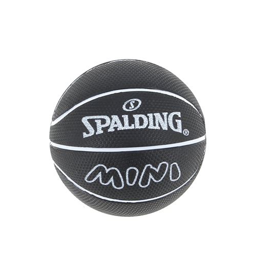 SPALDING Ballon de basket  Spaldeen mini black Noir Taille : Unique