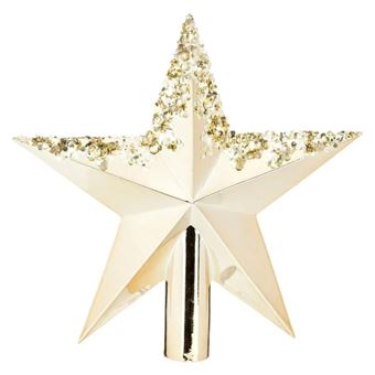 Atmosphera Créateur d'intérieur - Cimier Étoile Gouttes "Colorama" 22cm Or - 1