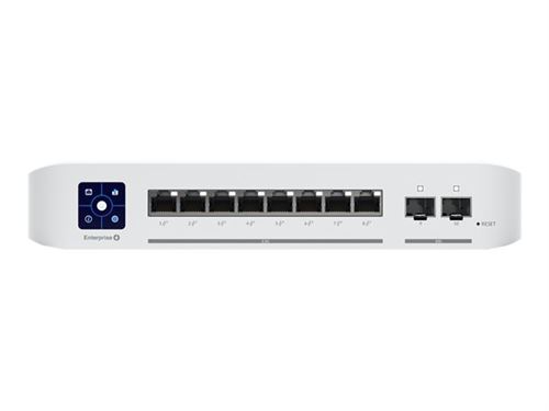 Ubiquiti Unifi Enterprise - Commutateur - C3 - Géré - 8 X 10/100/1000/2.5G (Poe+) + 2 X 1 Gigabit/10 Gigabit Sfp+ (Liaison Montante) - De Bureau - Poe+ (120 W)
