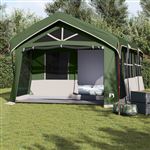 Tente de camping avec fenêtres Vert 10 personnes étanche