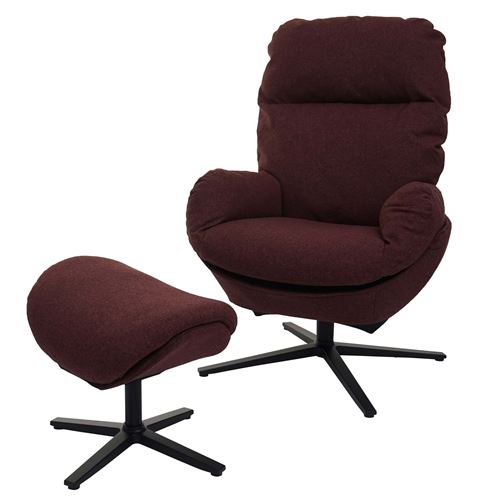Mendler Rouge Fauteuil Relax Pivotant - Image 2