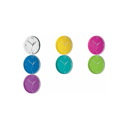 LEITZ Horloge murale WOW, mouvement à quartz, rose