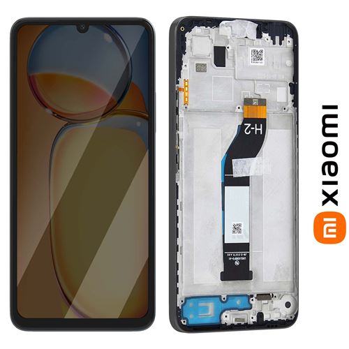 Écran Complet Original Redmi 13C 4G / Poco C65 LCD avec Tactile et Châssis Xiaomi Noir