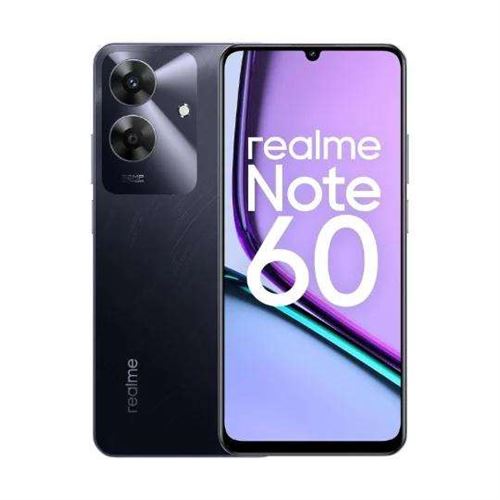 Smartphone Realme Note 60 noir 6.75 RAM 6 Go stockage 128 Go