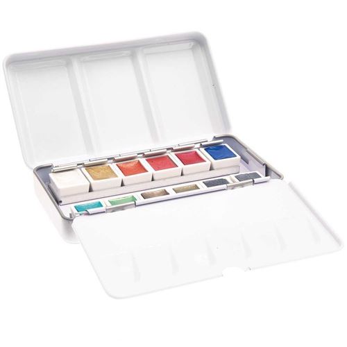Palette d'aquarelle - 12 couleurs métalliques - Rico Design