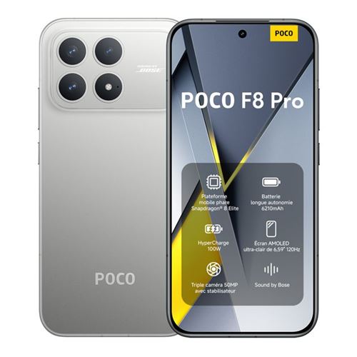 Acheter Smartphone - XIAOMI - POCO F8 Pro - 12 Go RAM - 256 Go - Écran AMOLED 6,59"" 120 Hz État correct - 349,00 € Smartphone - XIAOMI - POCO F8 Pro - 12 Go RAM - 256 Go - Écran AMOLED 6,59"" 120 Hz État correct - N/A reconditionné disponible sur Fnac