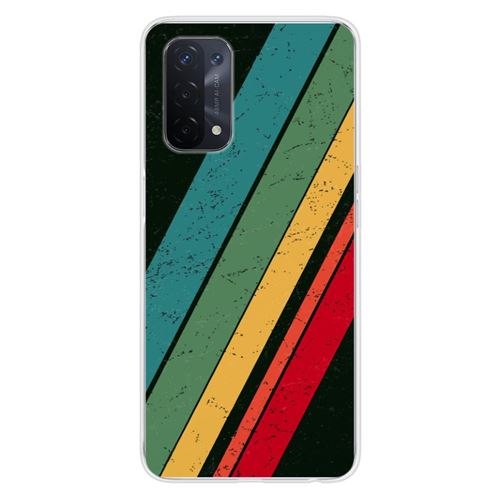 Coque en silicone imprimée compatible Oppo A74 5G Grunge