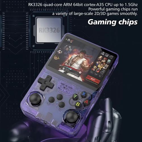 Console de jeu portable R36S Plus – 15000 jeux, écran 3.5