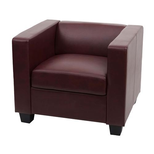 Mendler - Fauteuil chaise lounge Lille - Rouge - Image 3