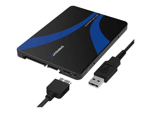 Sabrent EC-MSMU - Storage bay adapter - 2,5 naar mSATA - zwart