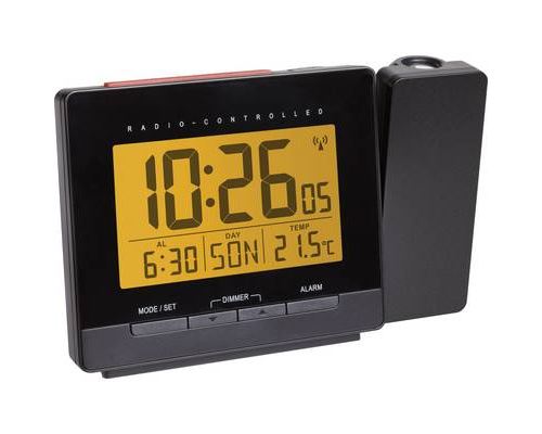 Réveil radiopiloté(e) TFA Dostmann 60.5016.01 numérique noir
