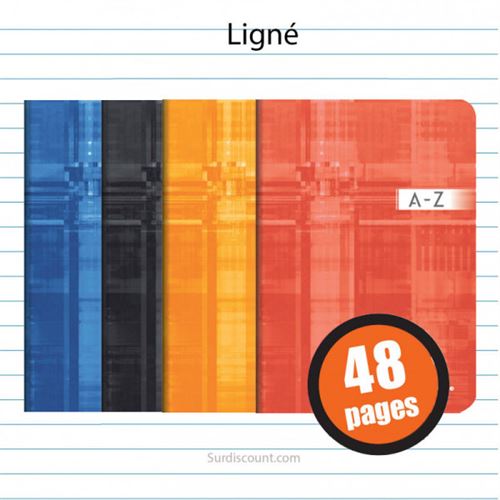 Carnet Répertoire Piqué 14,8 X 21 Cm 48 Pages Ligné Clairefontaine