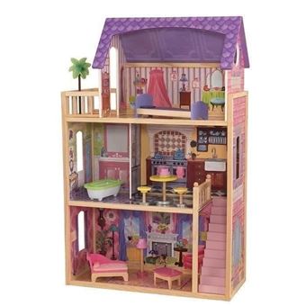 KIDKRAFT Maison de poupées Kayla en bois 11 pieces Rose