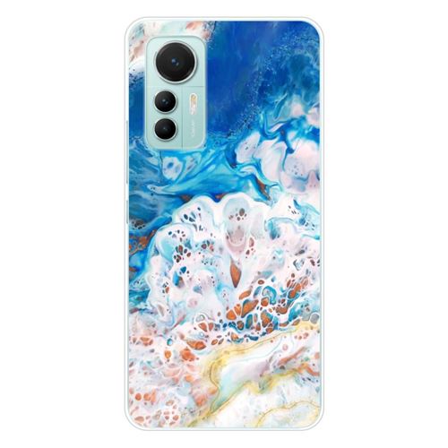 Coque en silicone imprimée compatible Xiaomi Mi 12 Lite Marbre océan