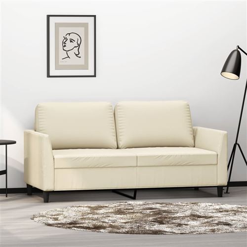 Non Communiqué Crème Vidaxl Canapé À 2 Places 140 Cm Similicuir