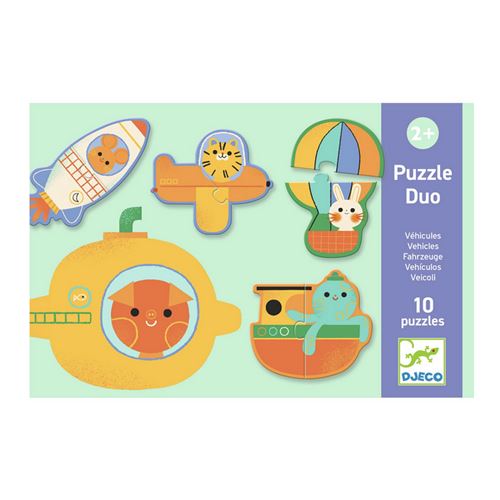 Djeco - Puzzle Duo - Véhicules - Puzzle éducatif pour enfants - Image 3