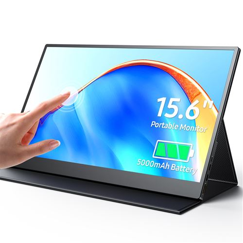 Uperfect Moniteur Portable Tactile Full Hd 15,6 Pouces 1080P, Batterie 4510 Mah Intégrée, Adapté Pour Ordinateur/Pc/Mac/Ps4/Xbox - Image 2