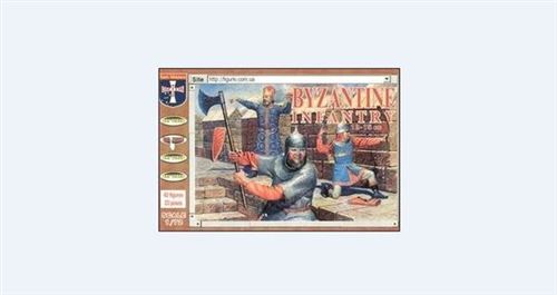 Byzantine Infantry, 12.-15. Century - 1:72e - Orion