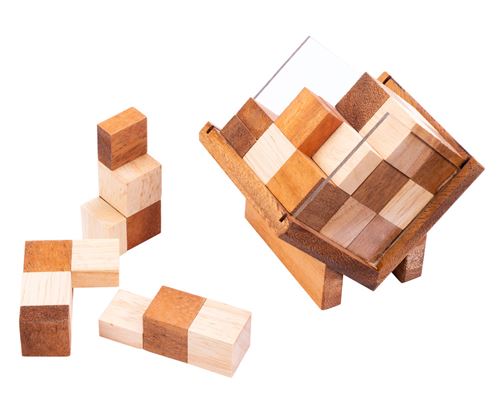 Casse-tête en bois Puzzle 1 pièce Casse-tête en bois Puzzle Cube 1