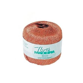 Fil à crocheter et à tricoter métallisé Nora Madeira - 25GR(...) - 328 Orange - 1