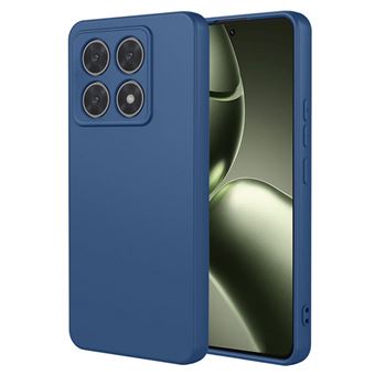Coque pour Xiaomi 14T et 14T Pro 5G - housse etui silicone gel fine + film ecran - BLEU FONCE - htdmobiles - 1