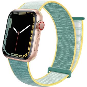 Strap-it Bracelet - compatible pour Apple Watch 8 nylon (soleil) - 45mm - 1