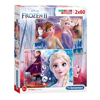 Clementoni Puzzle Disney congelé 2 puzzles 2 puzzles 60 pièces - Puzzle ...