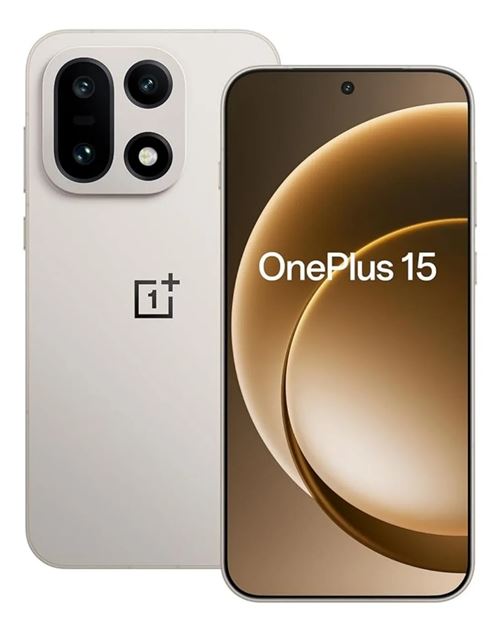 ONEPLUS Smartphone 15 5G 16Go RAM 512Go Sand Storm 6.78"" 165Hz Tri-Chip AI Smartphone Snapdragon 8 Elite Gen5 7300mAh CPH2747