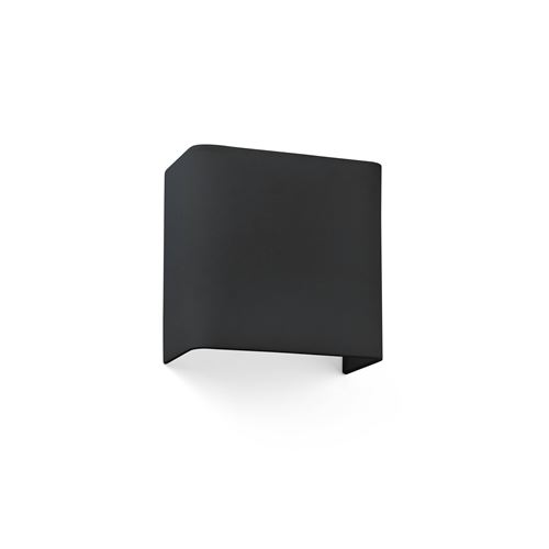 Faro - Applique murale carrée en coton noir 200x 205x 108, E27