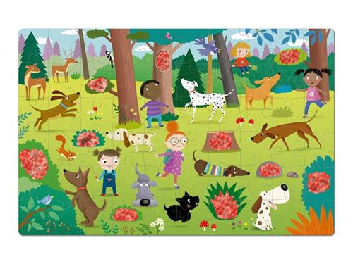 APLI kids - Puzzle Secret - Chiens - puzzle - 60 pièces