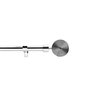 Douceur d'interieur - Kit de tringle à rideaux extensible ROLLIS - L. 210 à 380 cm - Chrome - Rollis - 1
