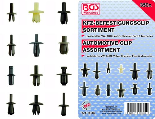 Non Communiqué Assortiment Bgs Technic 350 Clips De Fixation, Vw, Audi, Ford, Merced - Bgs Technic - Image 1