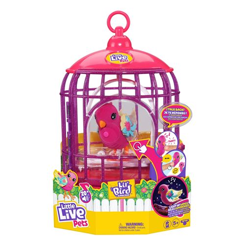 Little Live Pets : Lil' Oiseau & Bird Cage - Tiara Twinkles