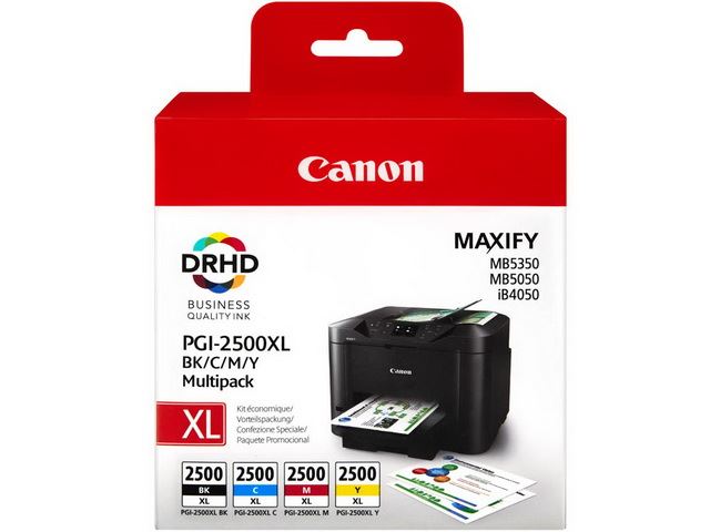 5 Cartouches compatibles avec Canon Maxify MB5050, MB5150 remplace Canon  PGI-2500 XL - T3AZUR - Cartouche d'encre - Achat & prix