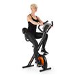 Vélo d'appartement Klarfit X-Bike XBK700 Pro Noir & Orange- Pliable - Ordinateur d´entraînement