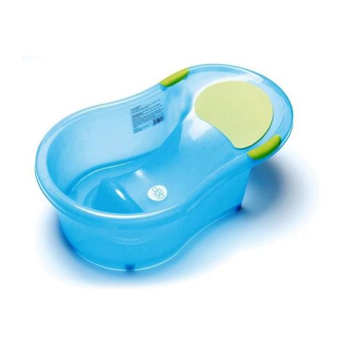DBB REMOND Baignoire bébé + transat intégré - Bleu pailleté translucide